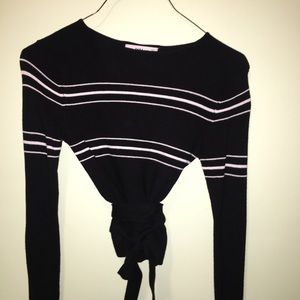 Zara black crop sweater
